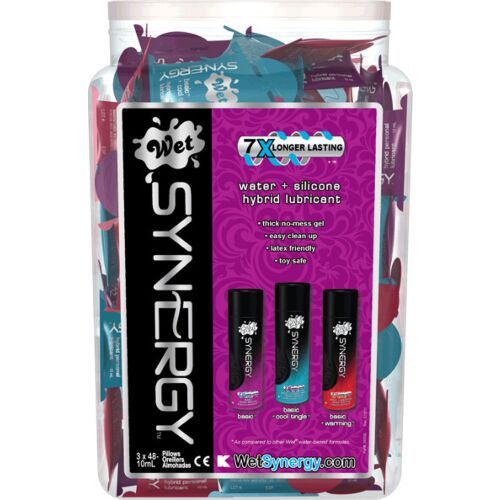 Lubrifiant Wet Synergy 10ml - Assortiment de sensations