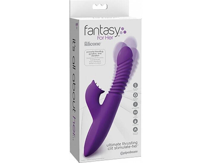 Fantasy for her - estimulador de clitoris con calor, morado