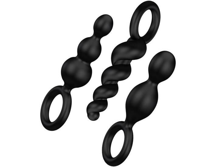 Trio Plugs Satisfyer Noir
