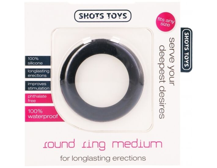 Anillo silicona grueso medium - negro