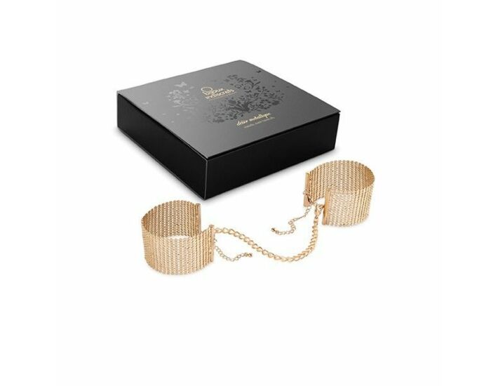 Menottes Métalliques Dorées Gold Mesh