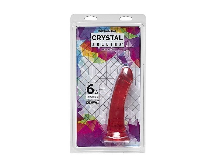 Crystal jellies slim dong 16cm - rosa