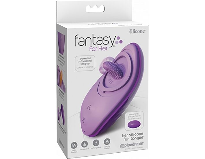 Fantasy for her - divertida lengua de silicona, morado