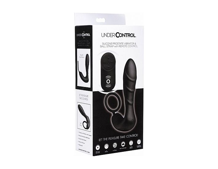 Masajeador de prostata control remoto negro