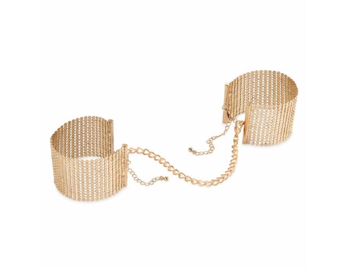 Menottes Métalliques Dorées Gold Mesh