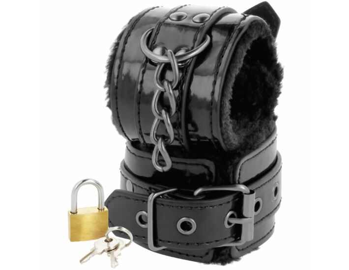 Menottes Nocturnes - Cuir Réglable Noir