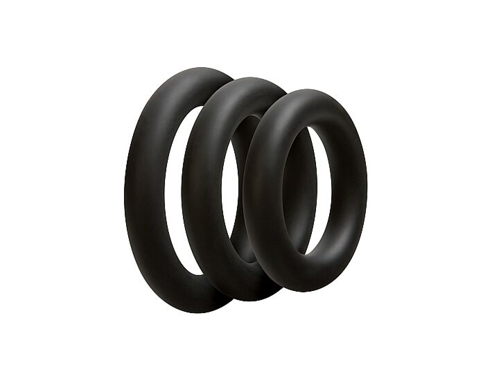 Kit Triple Anneau Noir