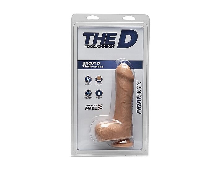 Uncut d - pene realístico firmskyn 17,5cm - vainilla