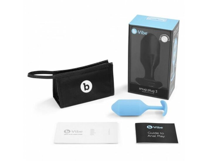 B-VIBE SNUG PLUG ANAL 3 AZUL CIELO