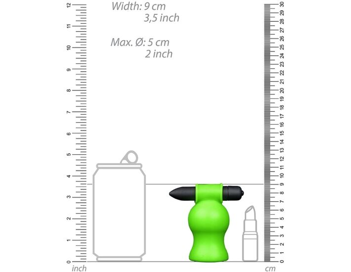 Aïe ! Masturbateur avec Vibrations Fluorescentes - Lumineux dans l'Obscurité