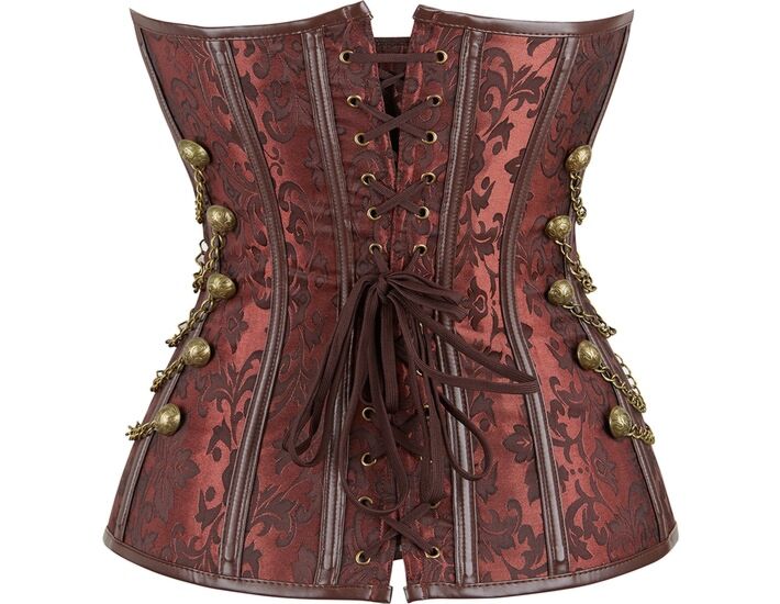Corset Faiza Marron - Taille Plus