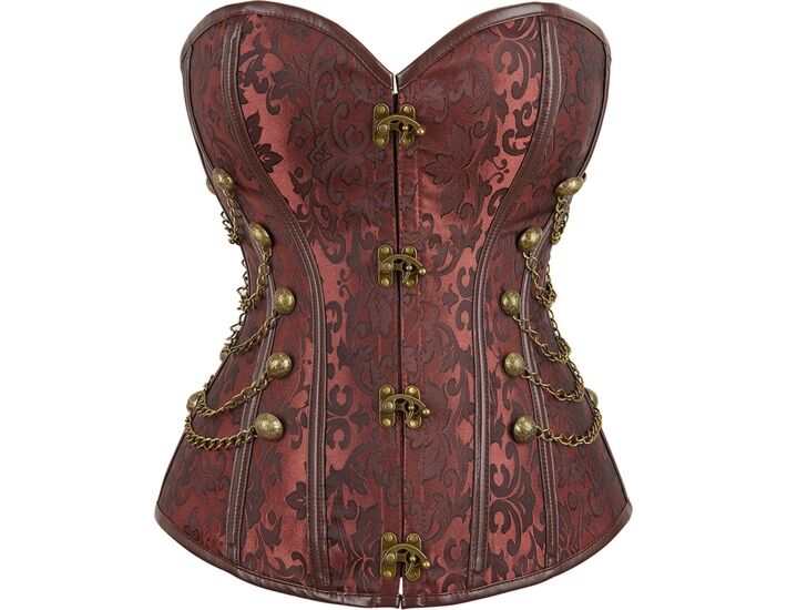 Faiza Marron - Corset en Acier 4XL