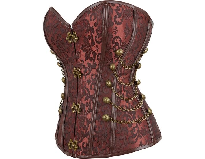 Faiza Marron - Corset en Acier 4XL