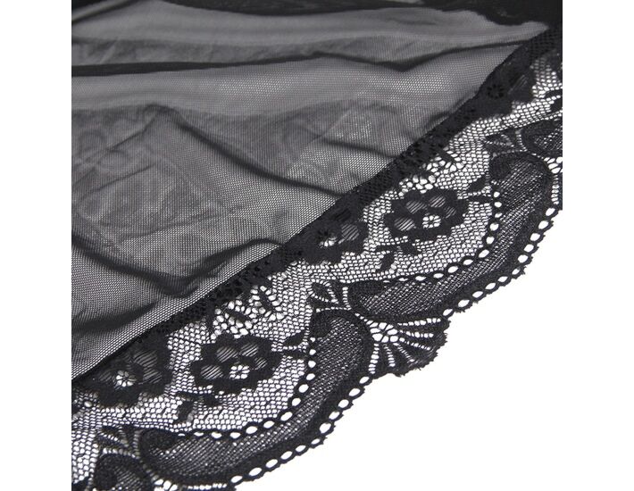 Nuisette en Maille Noire XL-XXL - Sensualité XL