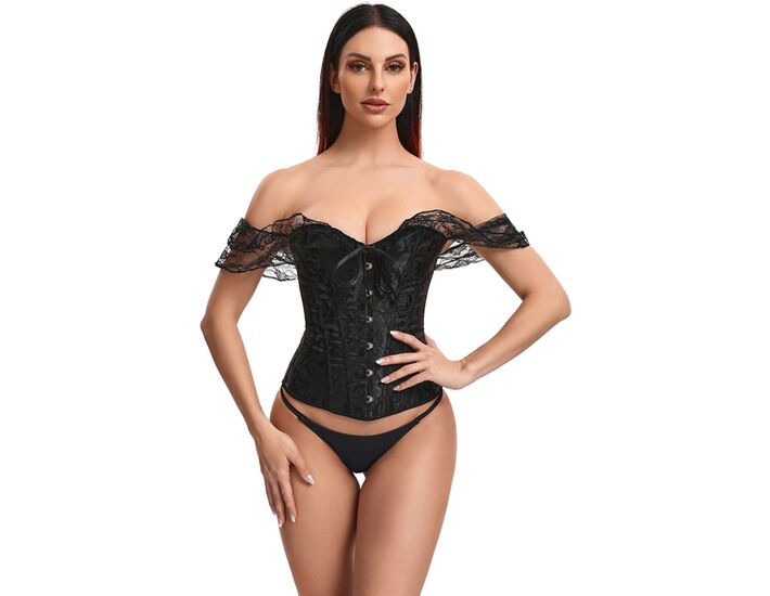 Corset Vénus Noir - PVC Premium - Taille S