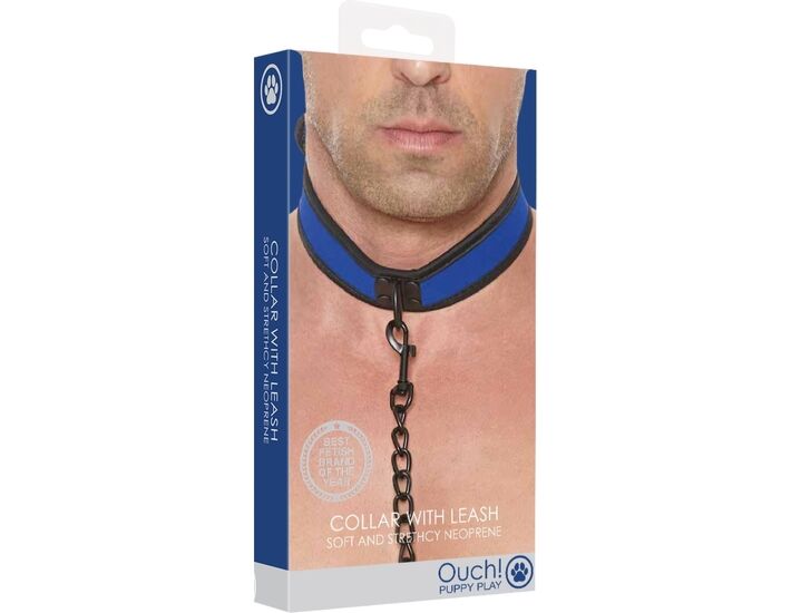 Collier en néoprène "Chiot Bleu