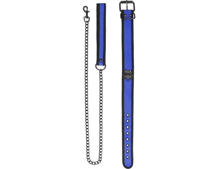 Collier en néoprène "Chiot Bleu