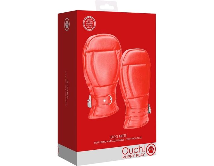 Mitts Rojo Puppy Play -> Mitaines Rouge Puppy Play