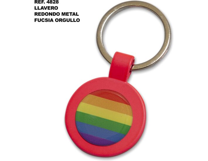 Porte-clés Pride Métal Fuchsia