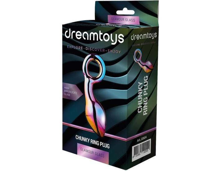 Anneau Chunky Glamour Verre - Plug Anal en Verre