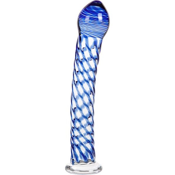 Dildo S Pleasures Crystal AQUARIUS en verre transparent