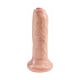 Dildo King Cock 15 cm avec prépuce mobile et ventouse