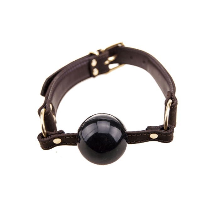 Ball gag Bound en nubuck cuir ajustable Ball gag Bound en nubuck cuir ajustable