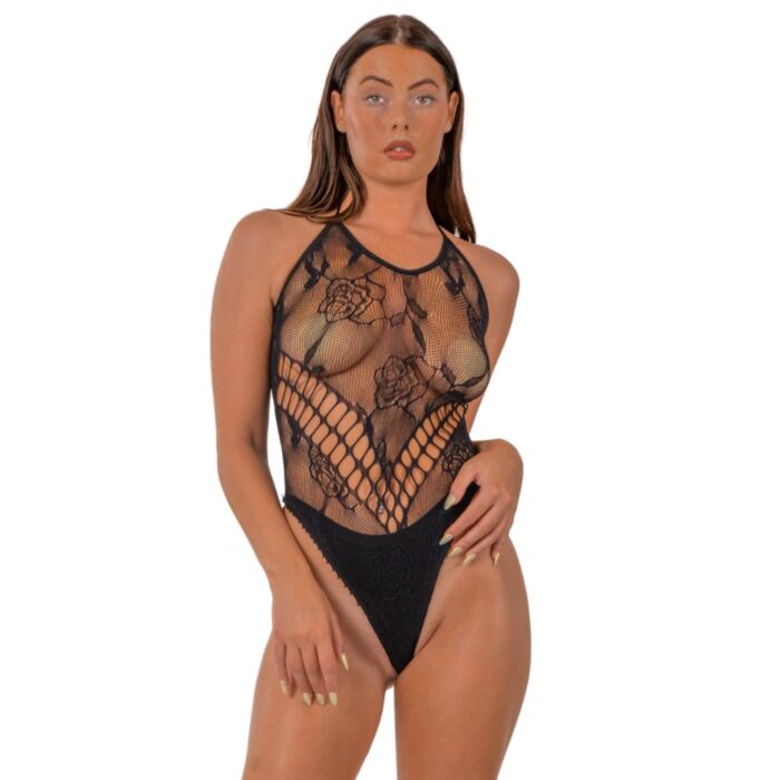 Body Dentelle Lace LJ avec décolleté halter Body Dentelle Lace LJ avec décolleté halter