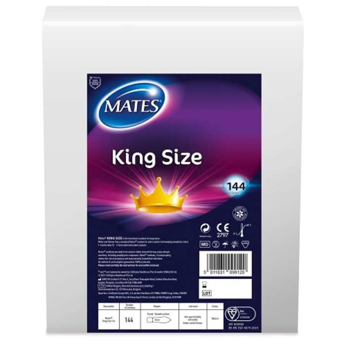 Préservatif Mates King Size | Ajustement Confortable Préservatif Mates King Size | Ajustement Confortable