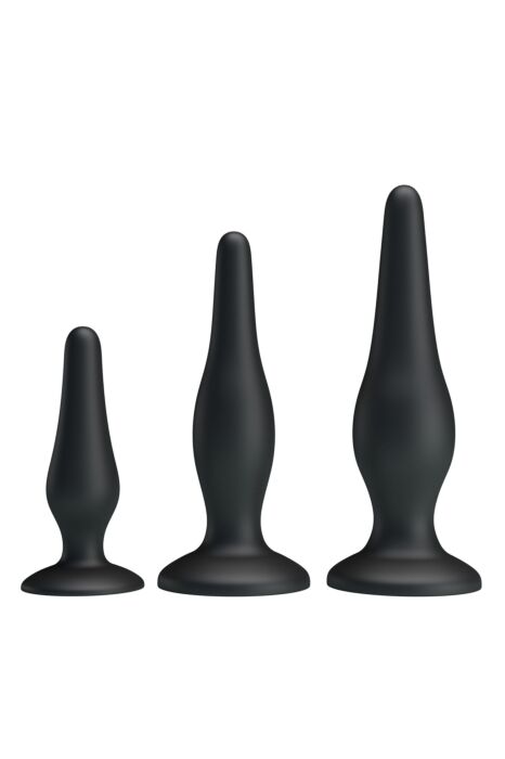 Set de 3 Plugs Anaux PARTY UP Jerry pour Entraînement Progressif Set de 3 Plugs Anaux PARTY UP Jerry pour Entraînement Progressif