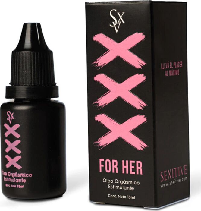Huile intime SEXITIVE XXX For Her | Stimulation clitoridienne au gingembre