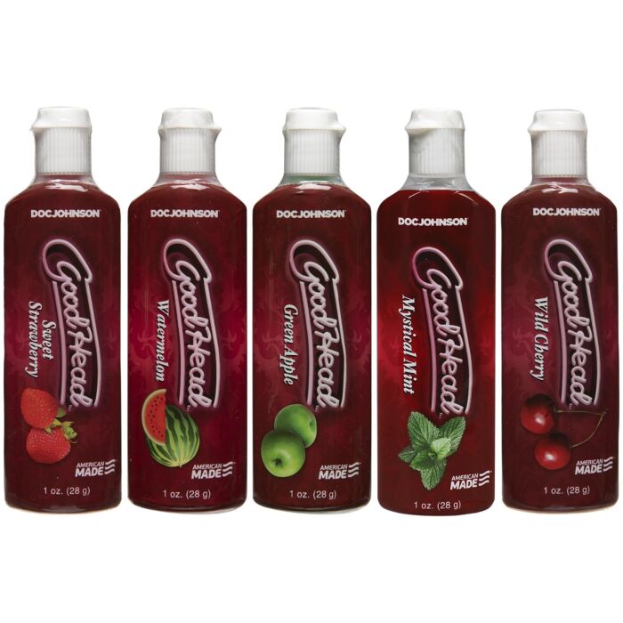 Gels Aromatisés Doc Johnson Good Head 5 Pack Gels Aromatisés Doc Johnson Good Head 5 Pack