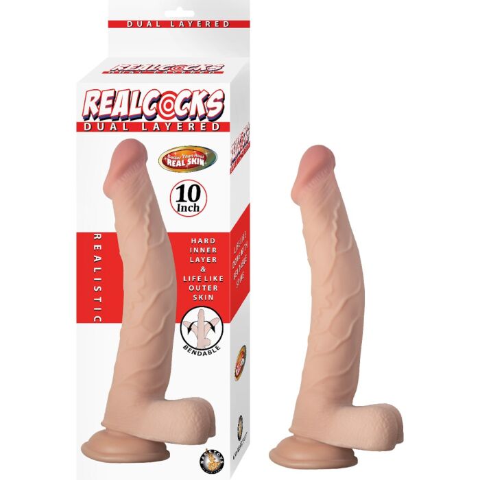 Dildo Nasstoys RealCocks 10 pouces flexibles Dildo Nasstoys RealCocks 10 pouces flexibles