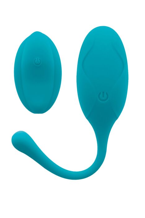 Œuf vibrant S Pleasures Velvet Turquoise avec télécommande Œuf vibrant S Pleasures Velvet Turquoise avec télécommande