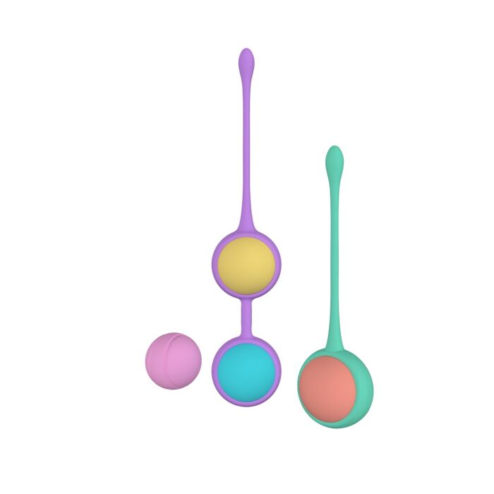 Billes Kegel Loviux Party Color avec 4 poids différents Billes Kegel Loviux Party Color avec 4 poids différents