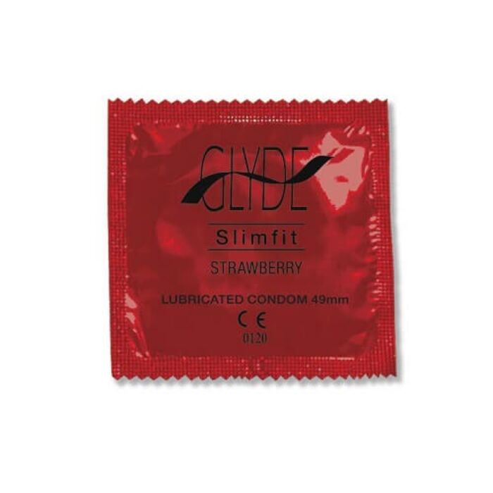 Préservatif Glyde Vegan saveur fraise 100 pièces Préservatif Glyde Vegan saveur fraise 100 pièces