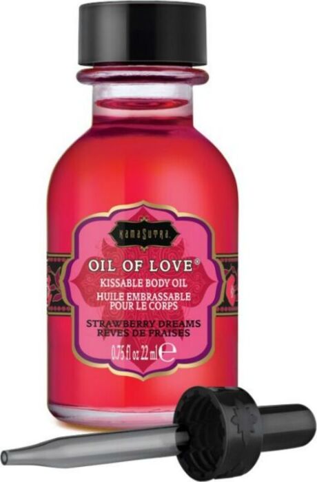 Huile comestible KAMASUTRA Fraises 22 ml