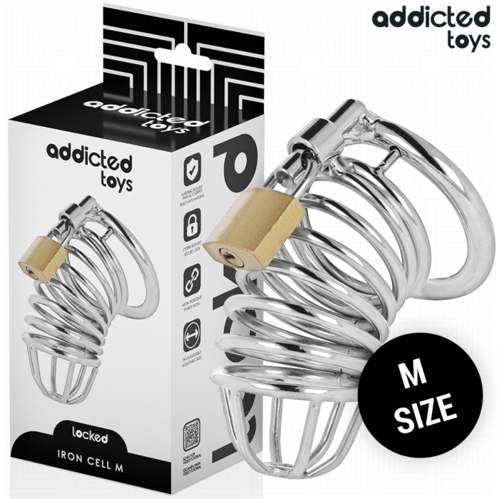 Jaula Pénienne ADDICTED TOYS LOCKED Taille M en métal