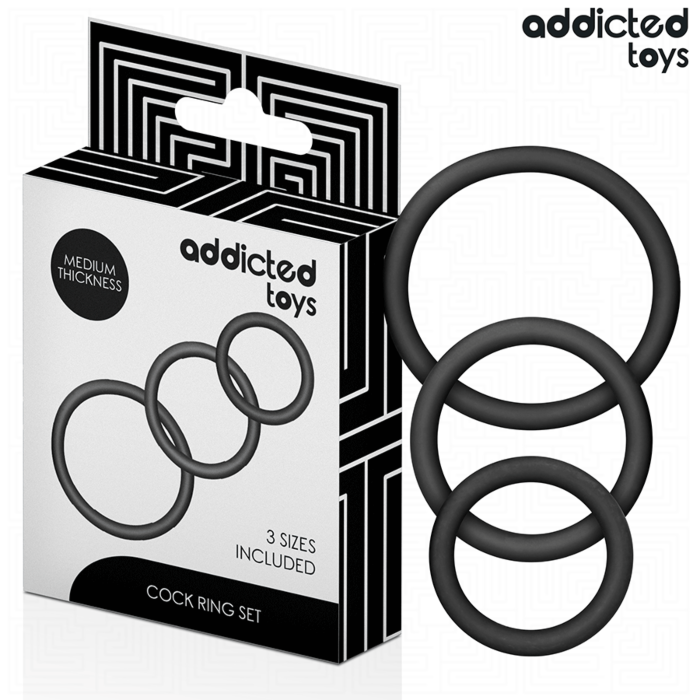 Set d'Anneaux Addicted Toys Modèle 2 avec différentes pressions Set d'Anneaux Addicted Toys Modèle 2 avec différentes pressions