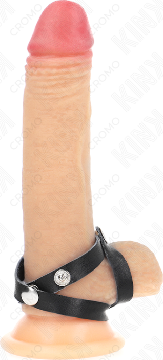 Anillo Pene KINK - Cuero Noir - Contrôle Sensuel Anillo Pene KINK - Cuero Noir - Contrôle Sensuel