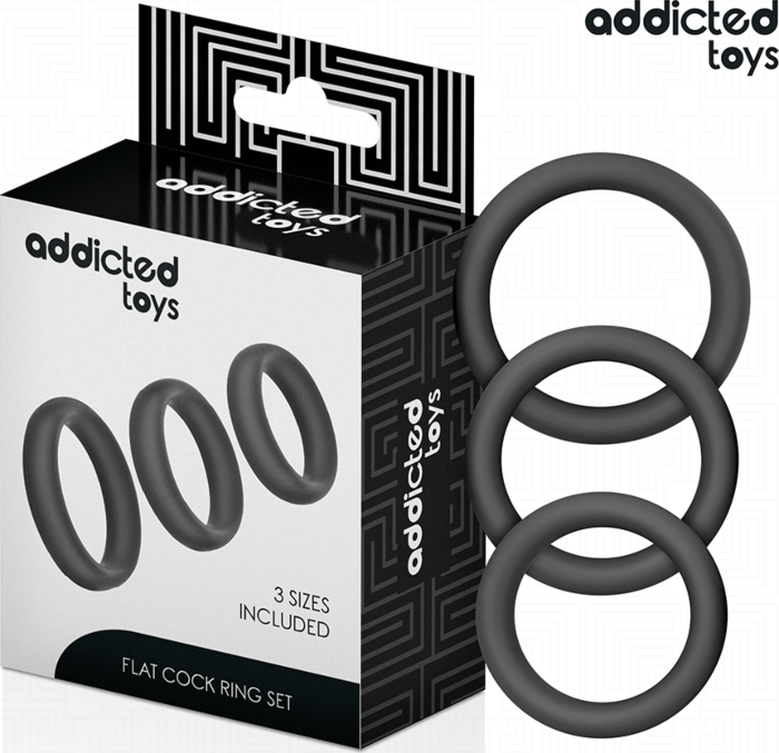 Anillos Pénis Addicted Toys Set Silicone Confort