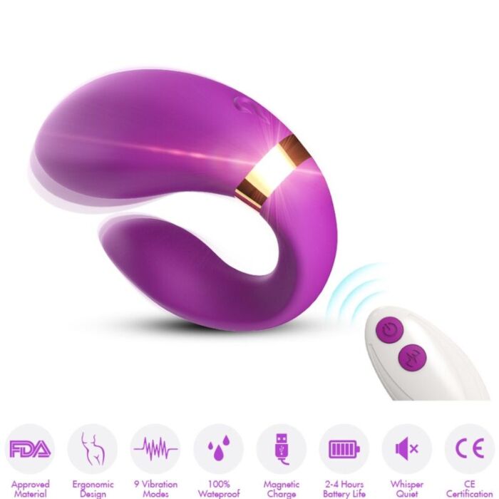 Vibrateur ARMONY CRESCENT à distance pour couples Vibrateur ARMONY CRESCENT à distance pour couples