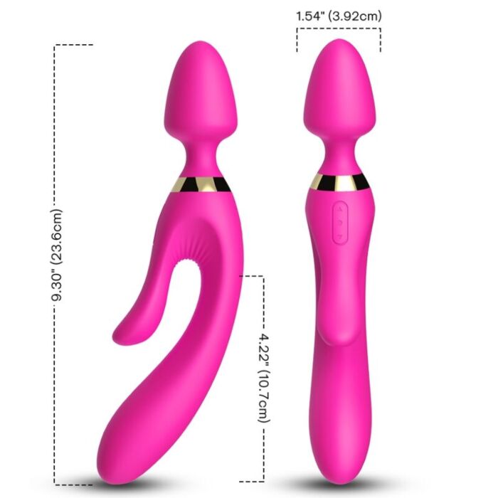 Vibrateur ARMONY MASSAGER RABBIT FUCHSIA avec stimulation simultanée Vibrateur ARMONY MASSAGER RABBIT FUCHSIA avec stimulation simultanée