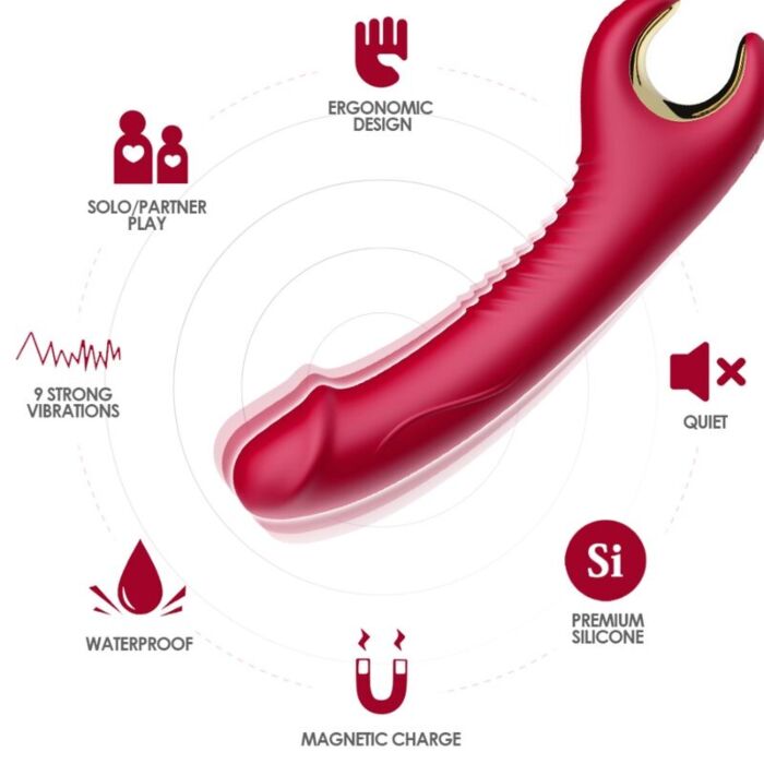 Vibrateur ARMONY PRINCE DILDO avec rotation et vibration Vibrateur ARMONY PRINCE DILDO avec rotation et vibration