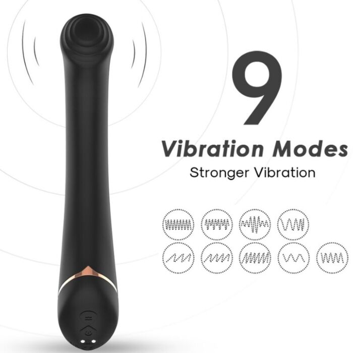 Vibrateur ARMONY à tête plate avec recharge USB Vibrateur ARMONY à tête plate avec recharge USB