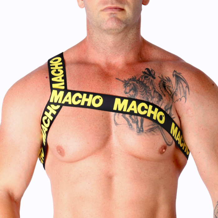 Arnés Roman MACHO Underwear Jaune L/XL Élégance