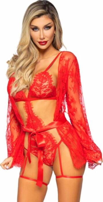 Lingerie Sexy Leg Avenue 86123 Rouge Élégante