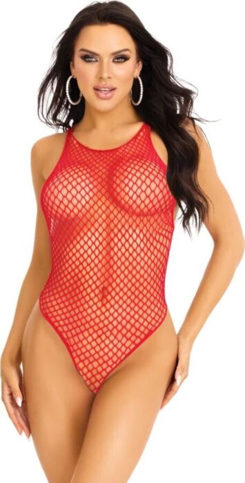 Body de Tirantes Leg Avenue Rouge Élégance