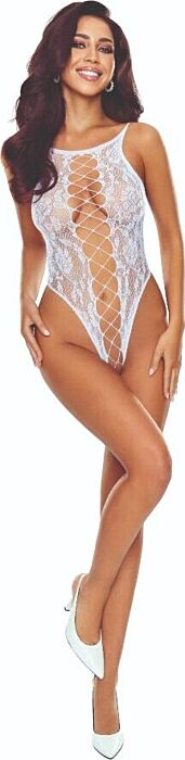 Bodystocking PASSION Blanc Élégance et Séduction