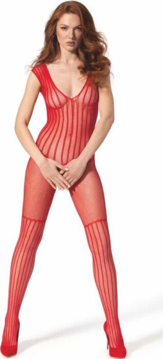 Bodystocking PASSION 103 Rouge T. Unique - Élégance